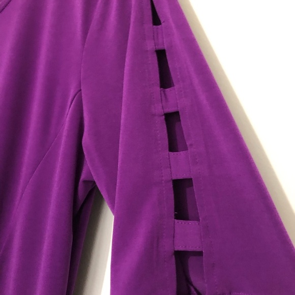 Susan Graver Petite Medium Purple Dress - Picture 3 of 5